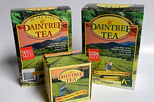 Tea bags and loose tea - assorted packets of Daintree Tea